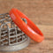 Orange Bakelite bangle marbled bracelet