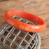 Orange Marbled Bakelite Bangle