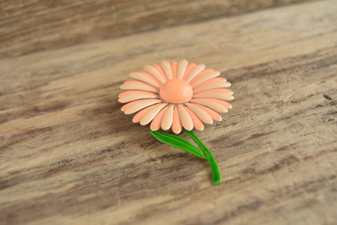 Peach Flower Brooch