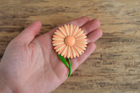 Peach Flower Brooch