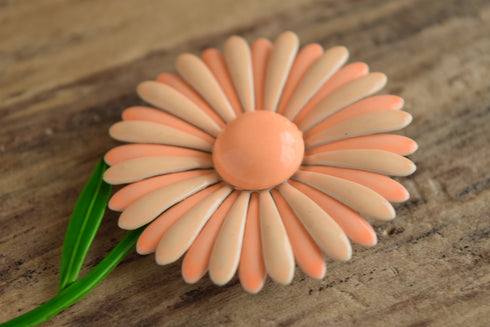Peach Flower Brooch