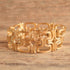 Crown Trifari Polynesian Tiki Link Bracelet - Gold Toned