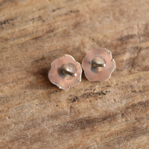 Turquoise Flower Stud Earrings