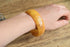 Marbled Yellow Bakelite Bangle Bracelet