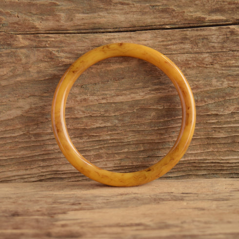 Marbled Yellow Bakelite Bangle