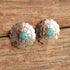 Turquoise Concho Shield Earrings