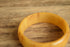 Marbled Yellow Bakelite Bangle Bracelet