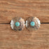 Turquoise Concho Shield Earrings