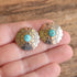 Turquoise Concho Shield Earrings