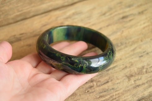 Blue Moon Bakelite Bangle