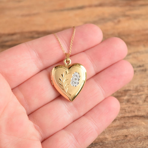 Heart Locket Necklace -14K Gold Filled