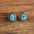 Oval Turquoise Stud Earrings