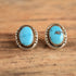 Oval Turquoise Stud Earrings