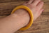 Marbled Yellow Tube Bakelite Bangle