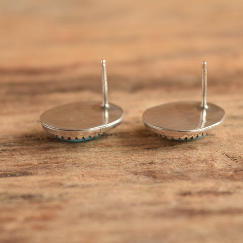 Oval Turquoise Stud Earrings