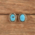 Oval Turquoise Stud Earrings