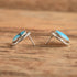 Oval Turquoise Stud Earrings