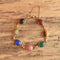 Vintage Carved Gemstone Scarab bracelet 12k gf