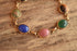 Gemstone Scarab Bracelet - 12 K Gold Filled