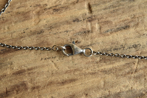 Sterling Silver Rose Amethyst Bar Necklace