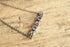 Sterling Silver Rose Amethyst Bar Necklace