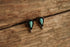 Carved Turquoise Studs