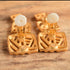 Anne Klein Brushed Gold Toned Clip Earrings