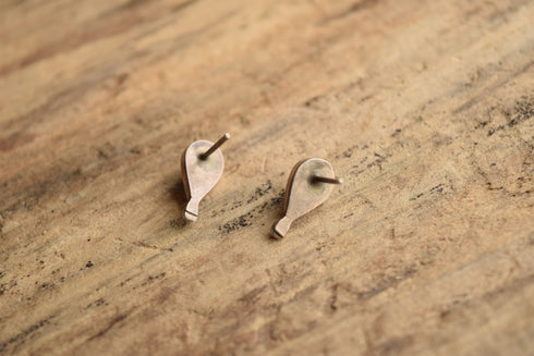 Carved Turquoise Studs