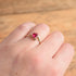 Valentine's day heart shaped Ruby Gemstone Ring