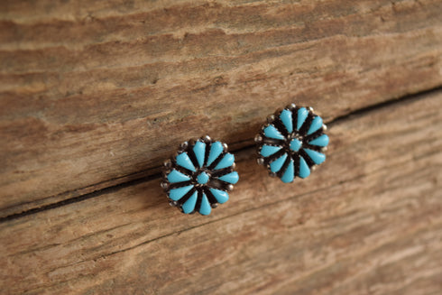 Turquoise Cluster Earrings