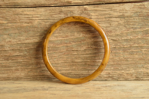 Black Marbled Bakelite Bangle