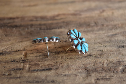 Turquoise Cluster Earrings