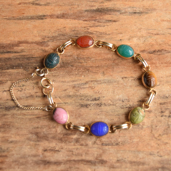 Vintage Scarab Bracelet