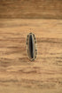 Long Onyx Ring - Size 7 1/4