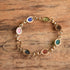 Gemstone Scarab Bracelet
