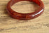 Semi-Translucent Red Marbled Bakelite Bangle