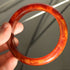 Semi-Translucent Red Marbled Bakelite Bangle