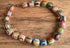 Sobral Rainbow Round Bullseye Bead Necklace