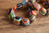 Sobral Rainbow Round Bullseye Bead Necklace