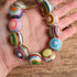 Sobral Rainbow Round Bullseye Bead Necklace