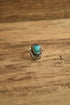Turquoise Flower Ring - Size 7