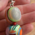 Sobral Rainbow Round Bullseye Bead Necklace