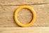 Yellow Marbled Tube Bakelite Bangle
