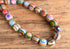 Sobral Rainbow Round Bullseye Bead Necklace