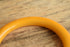 Yellow Marbled Tube Bakelite Bangle
