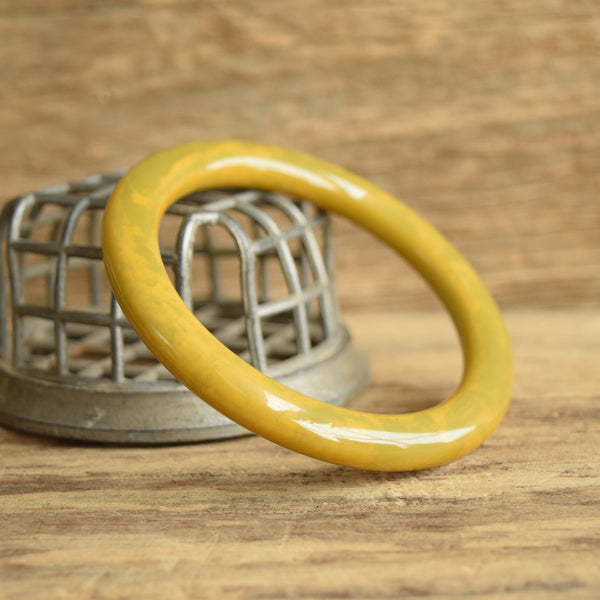 Marbled Green and Yellow Bakelite