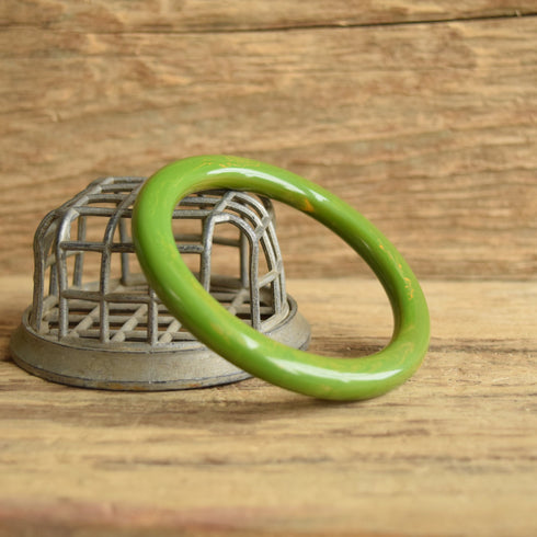 Green Marbled Tube Bakelite