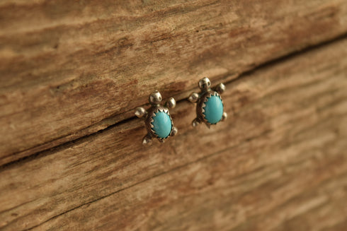 Turquoise Turtle Earrings