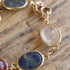 14k Yellow Gold Gemstone Scarab Bracelet