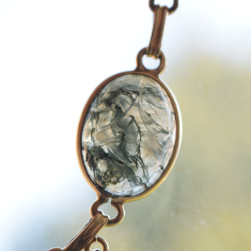 14k Yellow Gold Gemstone Scarab Bracelet